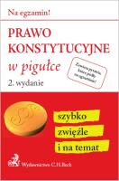 Okładka książki Prawo konstytucyjne w pigułce
