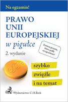 Okładka książki Prawo Unii Europejskiej w pigułce