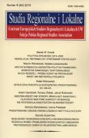 Opakowanie Studia Regionalne i Lokalne 4/2015