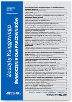 Okładka książki Zeszyty Księgowego Nr 3 Świadczenia dla pracowników