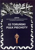 63 toruński pułk piechoty. Autor: Dymek Przemysław. SmakLiter.pl Okładka książki 63 toruński pułk piechoty