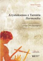 Arystoksenos z Tarentu. Autor: Karpus Karolina Klimek Grzegorz Maciejewska Joanna. SmakLiter.pl Okładka książki Arystoksenos z Tarentu