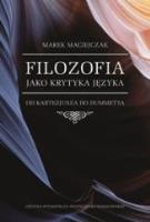 Okładka książki Filozofia jako krytyka języka. Od Kartezjusza