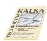 Kalka techniczna A4/10K 90g. Wydawca: Koh-I-Noor. SmakLiter.pl Opakowanie Kalka techniczna A4/10K 90g