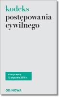 Kodeks postępowania cywilnego. Autor: Agnieszka Kaszok (oprac.). SmakLiter.pl Okładka książki Kodeks postępowania cywilnego