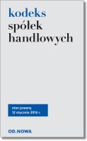 Kodeks spółek handlowych. Autor: Agnieszka Kaszok (oprac.). SmakLiter.pl Okładka książki Kodeks spółek handlowych