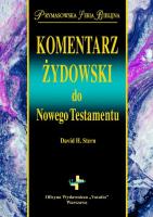 Okładka książki Komentarz Żydowski do Nowego Testamentu