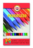 Kredki Progresso 24 kolory. Wydawca: Koh-I-Noor. SmakLiter.pl Opakowanie Kredki Progresso 24 kolory