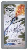 Kredki Progresso Magic 12 kolorów w metalowej kasetce. Wydawca: Koh-I-Noor. SmakLiter.pl Opakowanie Kredki Progresso Magic 12 kolorów w metalowej kasetce