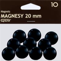 Opakowanie Magnes 20mm czarny (10szt) GRAND