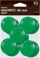 Opakowanie Magnesy 40 mm zielone 10 sztuk