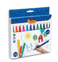 Mazaki dla dzieci maxi 12 kolorów JOVI. Wydawca: JOVI. SmakLiter.pl Opakowanie Mazaki dla dzieci maxi 12 kolorów JOVI