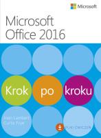 Microssoft Office 2016 Krok po kroku. Autor: Joan Lambert, Frye Curtis D.. SmakLiter.pl Okładka książki Microssoft Office 2016 Krok po kroku