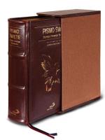 Okładka książki Pismo Święte ST i NT etui, skóra brązowa, limit.