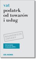 Podatek od towarów i usług  VAT. Autor: Anna Prus (oprac.). SmakLiter.pl Okładka książki Podatek od towarów i usług  VAT