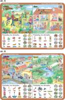 Podkładka edukacyjna  Poszukaj na obrazku - rodzina w ogrodz. Autor: inne. SmakLiter.pl Okładka książki Podkładka edukacyjna  Poszukaj na obrazku - rodzina w ogrodz