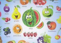 Okładka książki Podkładka na biurko. Poznaję owoce LIWONA