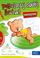 Pokoloruj swój świat - Warzywa. Autor: Wiesława Żaba-Żabińska. SmakLiter.pl Okładka książki Pokoloruj swój świat - Warzywa