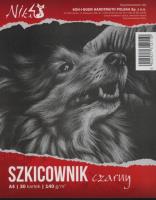 Szkicownik czarny A4 30 kartek. Wydawca: Koh-I-Noor. SmakLiter.pl Opakowanie Szkicownik czarny A4 30 kartek