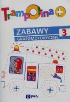 Trampolina + Zabawy grafomotoryczne 3. Autor: Lekan Elżbieta. SmakLiter.pl Okładka książki Trampolina + Zabawy grafomotoryczne 3