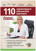 110 Najważniejszych dokumentów kadrowych. Autor: Praca zbiorowa. SmakLiter.pl Okładka książki 110 Najważniejszych dokumentów kadrowych