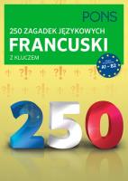 250 zagadek językowych francuski z kluczem. Autor: Isabelle Langenbach. SmakLiter.pl Okładka książki 250 zagadek językowych francuski z kluczem