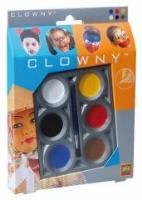 Clowny - Farby wodne do malowania twarzy 6 kol.. Wydawca: SES NL. SmakLiter.pl Opakowanie Clowny - Farby wodne do malowania twarzy 6 kol.