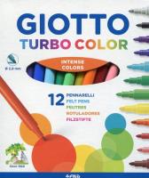 Giotto Flamastry Turbo Color 12 sztuk. Autor: Fila Polska. SmakLiter.pl Okładka książki Giotto Flamastry Turbo Color 12 sztuk