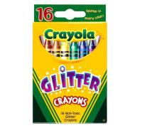 Kredki brokatowe 16 kolorów CRAYOLA. Wydawca: Crayola. SmakLiter.pl Opakowanie Kredki brokatowe 16 kolorów CRAYOLA