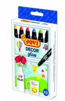 Kredki dekoracyjne do szkła 6 kolorów JOVI. Wydawca: JOVI. SmakLiter.pl Opakowanie Kredki dekoracyjne do szkła 6 kolorów JOVI