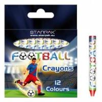 Opakowanie Kredki woskowe 12 kolorów Football