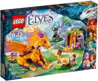Lego Elves Jaskinia Smoka Ognia. Autor: Philip Delves Broughton. SmakLiter.pl Okładka książki Lego Elves Jaskinia Smoka Ognia