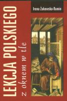 Okładka książki Lekcja polskiego z oknem w tle