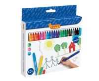 Mazaki dla dzieci 24 kolory JOVI. Wydawca: JOVI. SmakLiter.pl Opakowanie Mazaki dla dzieci 24 kolory JOVI