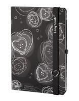 Opakowanie Notes A6 Dreamy Love czarny kratka