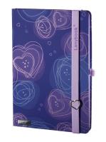 Opakowanie Notes A6 Dreamy Love niebieski kratka