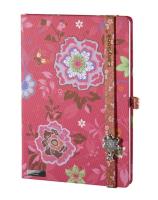 Opakowanie Notes A6 Flowers Beauty czerwony linia