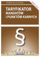 Okładka książki Taryfikator mandatów i punktów karnych 2016