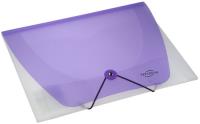 Opakowanie Teczka A4 z gumką przezroczysta fioletowa