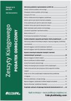 Zeszyty Księgowego nr 6 Podatek odroczony. Autor: Trzpioła Katarzyna, Magdziarz Grzegorz. SmakLiter.pl Okładka książki Zeszyty Księgowego nr 6 Podatek odroczony