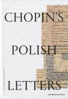 Chopins Polish Letters. Autor: Chopin Fryderyk. SmakLiter.pl Okładka książki Chopins Polish Letters