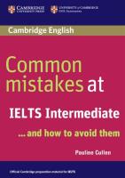 Okładka książki Common Mistakes at IELTS Intermediate