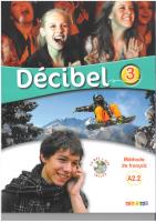 Okładka książki Decibel 3 podręcznik + CD