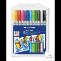 Opakowanie Flamastry dwustronne NC 12 kolorów STAEDTLER