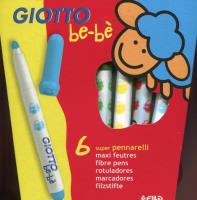 Giotto Bebe Flamastry 6 sztuk. Autor: Fila Polska. SmakLiter.pl Okładka książki Giotto Bebe Flamastry 6 sztuk