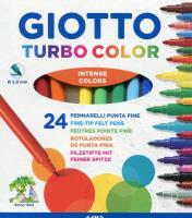 Giotto Flamastry Turbo Color 24 sztuki. Autor: Fila Polska. SmakLiter.pl Okładka książki Giotto Flamastry Turbo Color 24 sztuki