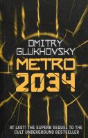 Metro 2034. Autor: Glukhovsky Dmitry. SmakLiter.pl Okładka książki Metro 2034