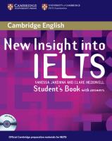 New Insight into IELTS Student's Book with answers + CD. Autor: jakeman Vanessa, McDowell Clare. SmakLiter.pl Okładka książki New Insight into IELTS Student's Book with answers + CD
