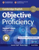 Objective Proficiency Student's Book with answers + 2CD. Autor: Capel Annette, Sharp Wendy. SmakLiter.pl Okładka książki Objective Proficiency Student's Book with answers + 2CD