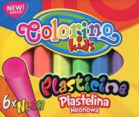 Opakowanie Plastelina Colorino Kids neonowa 6 sztuk